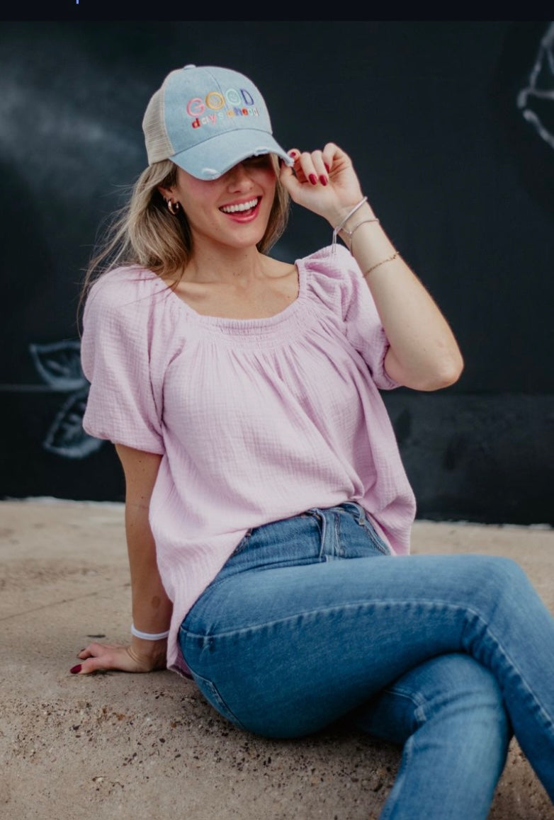 Cowboy Blush Blouse